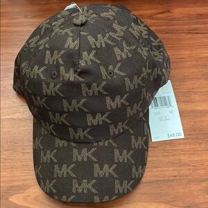 Michael Kors Brown Monogram Hat